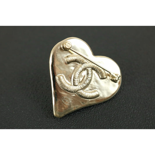 Very Good ( Rank A)| CHANEL Coco Mark 21K Gold Plated Brooch |X24121301