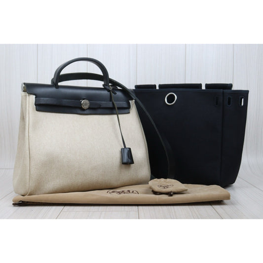 Very Good ( Rank A)| HERMES Herbag PM Shoulder Bag □E Stamp Made In 2001Year|26011310