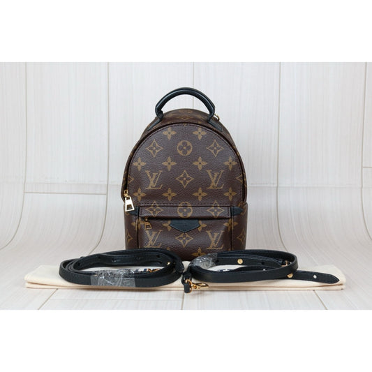 Very Good ( Rank A) | LV Monogram Coated Canvas Mini Palm Springs Backpack|S24101201