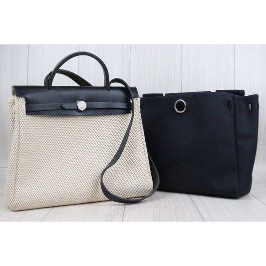 Rank AB | HERMES Herbag PM Shoulder Bag □C Stamp With Change Bag|23120509