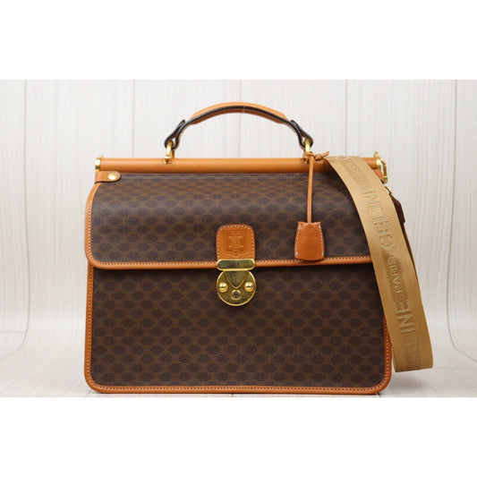 Rank AB | CELINE Macadam Saumur Bag Handbag With Shoulder Strap |24061316