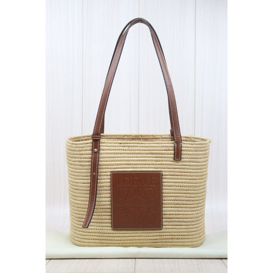 Good ( Rank AB)| LOEWE Straw Basket Handbag Shoulder Bag |P25062701