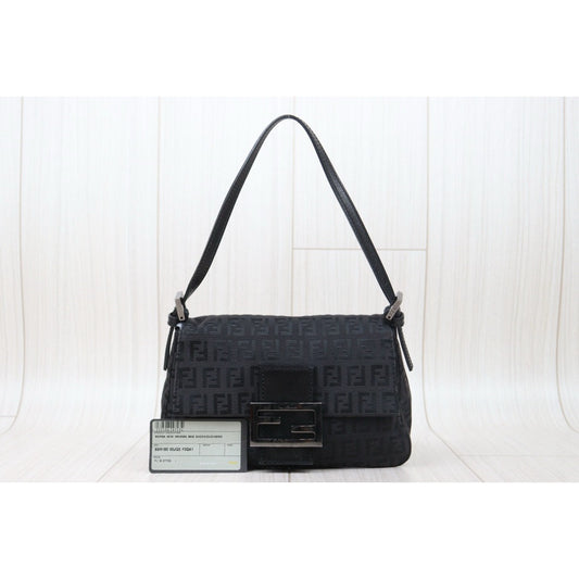 Good ( Rank AB)| FENDI Mamma Shoulder Bag Black |V24110745