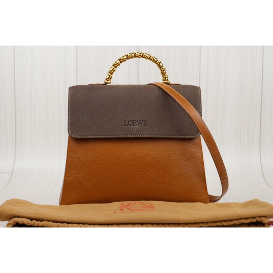 Rank A| Loewe Belasquez Twist Handbag Shoulder Bag |24030517