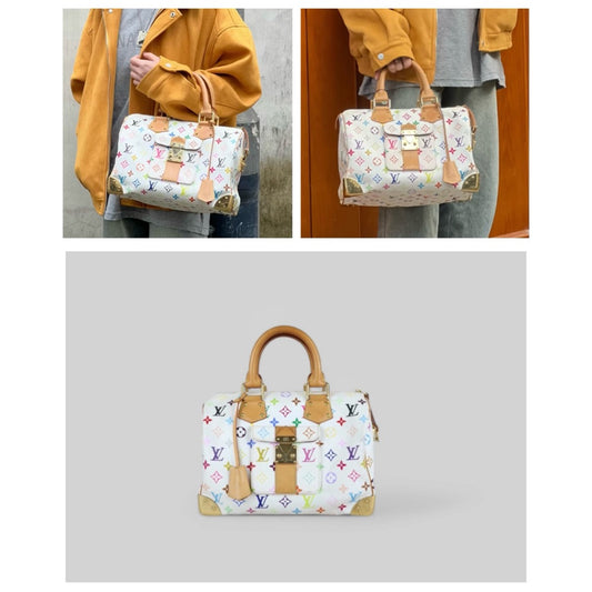 Good ( Rank AB)| LV Takashi Murakam Multi Monogram Speedy 30 Hand Bag |S25031501