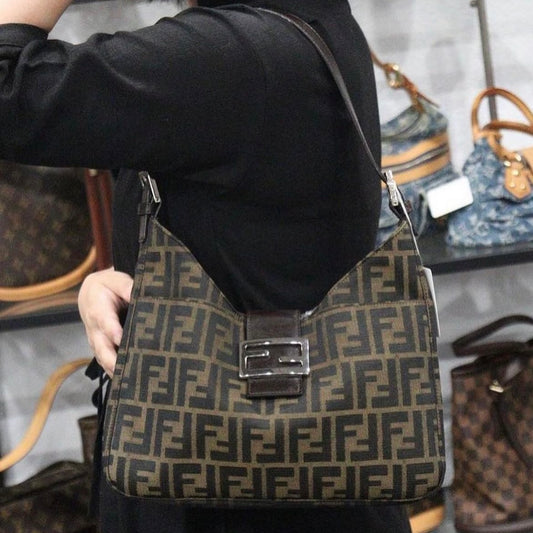 Rank A| FENDI Zucca Mamma Shoulder Bag |24011214
