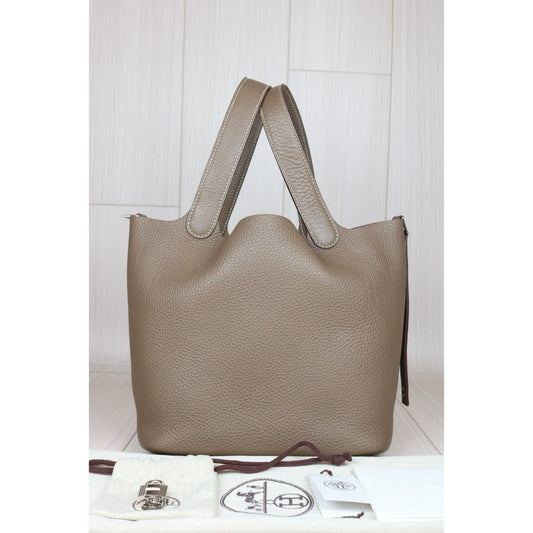 Excellent(Rank SA)| Hermes Picotin Lock 22 TC Leather HandBag Z stamp |S24072903