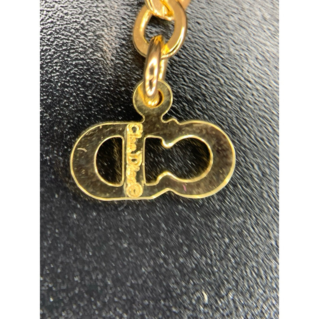 Very Good ( Rank A) | Dior CD Rhinestone Necklace |V25061910