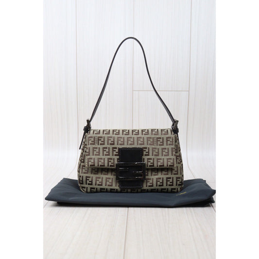 Rank AB | FENDI Zucca Mamma Baguette Shoulder Bag |24053016