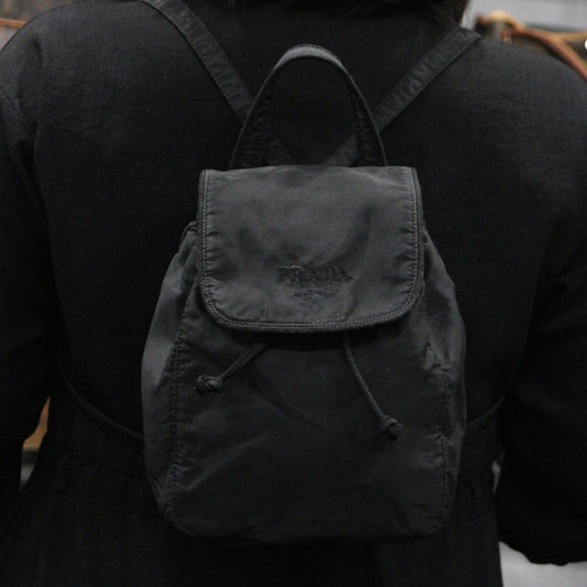 Rank AB|Prada Nylon Backpack mini Black|23122413