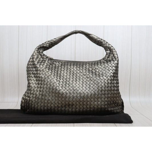 Good ( Rank AB)| Bottega Veneta Lamb Skin Braid Shoulder Bag Anti Gold|25122307