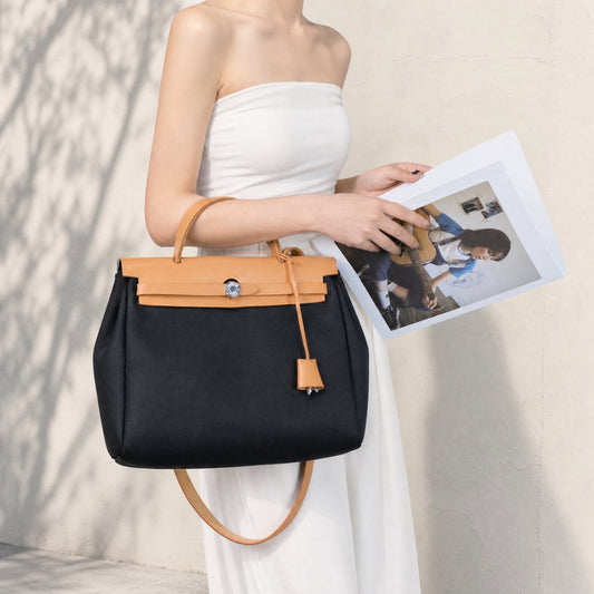 Include Entrupy Certificate of Authenticity|Good ( Rank AB)| HERMES Herbag PM Shoulder Bag□E Stamp Made in 2017 Year |26082001