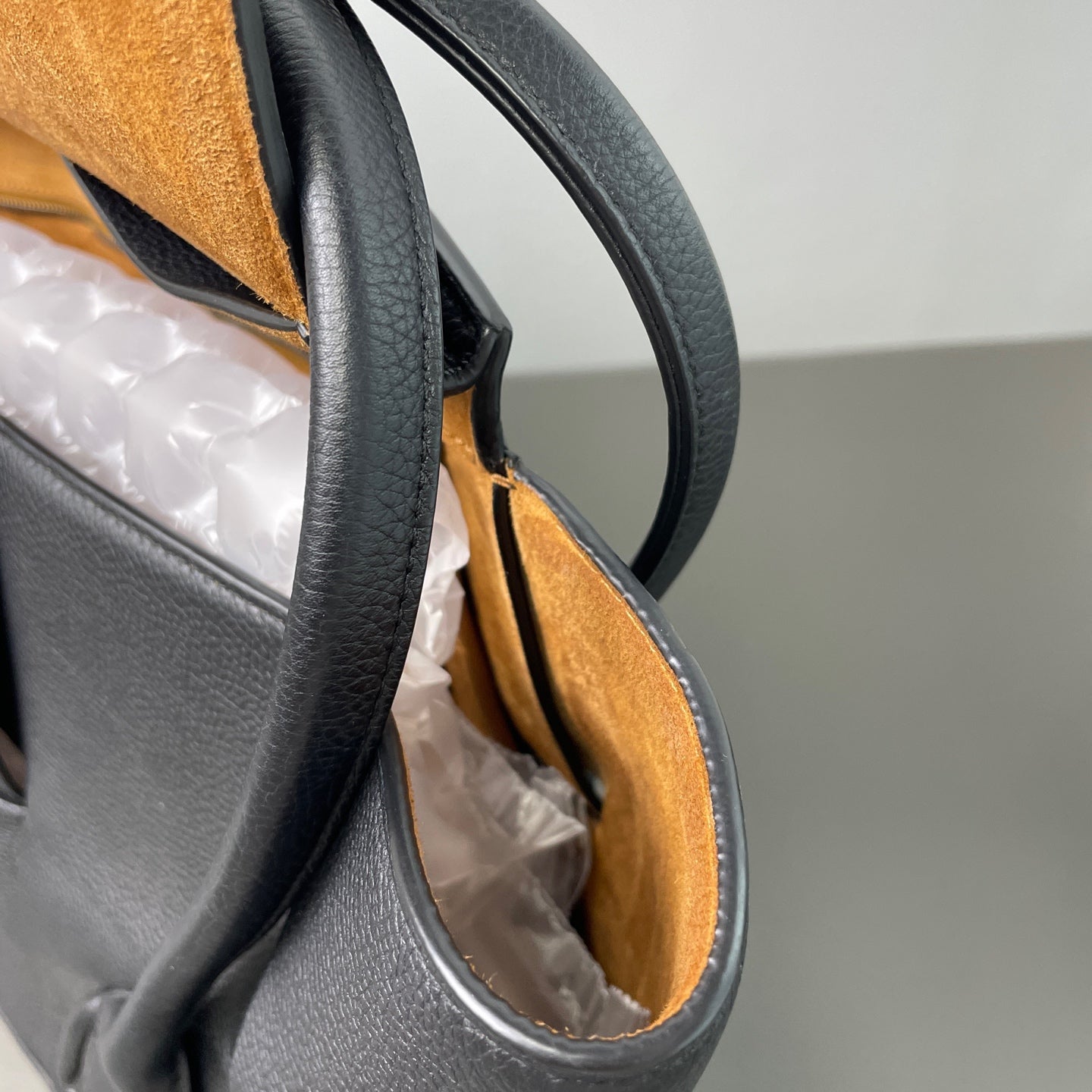 Bottega Veneta Calf Leather Arcoe HandBag Black