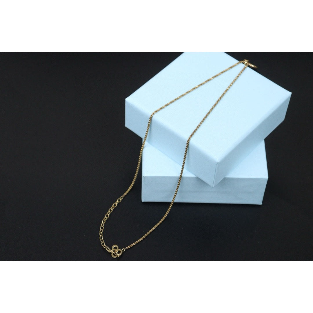 Good ( Rank AB)| Dior CD Necklace Gold Plated |VT25030126