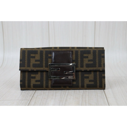 Rank A| FENDI Zucca Mamma Wallet |24070410