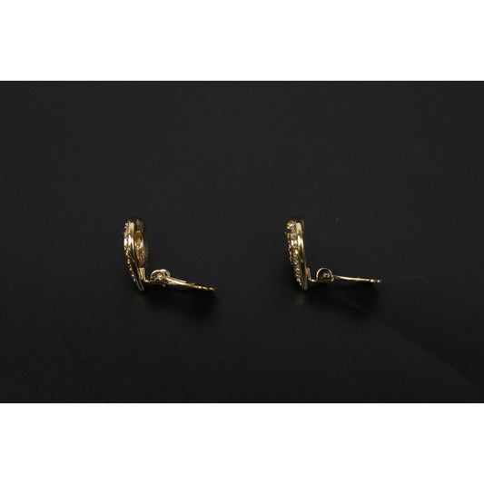 Include Entrupy Certificate of Authenticity|Very Good ( Rank A) | Dior CD Heart Rhinestone Earring |V25121112