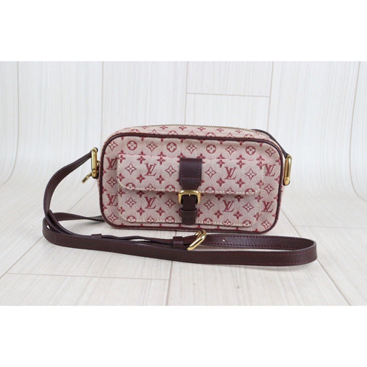 Rank AB | LV Monogram Denim Red Shoulderbag|23072706