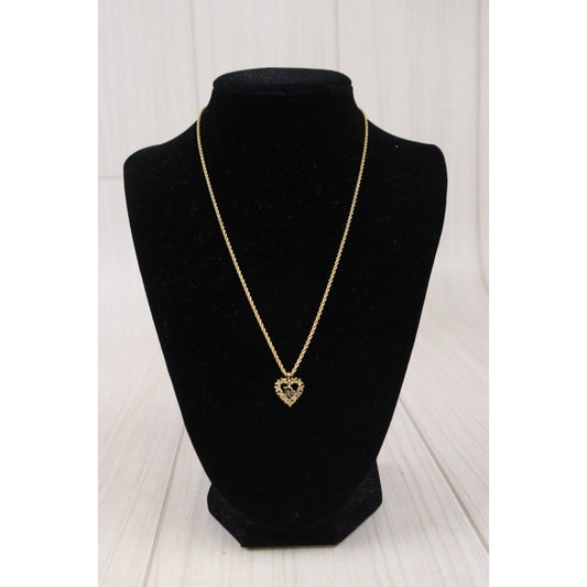 Rank A | Dior CD Rhinestone Necklace Earring Set |24080803