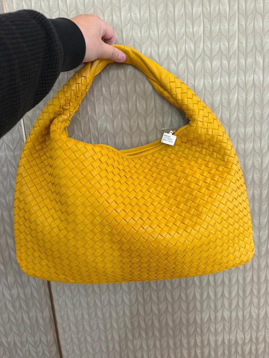 Bottega Veneta Lamb Skin Braid Shoulder Bag