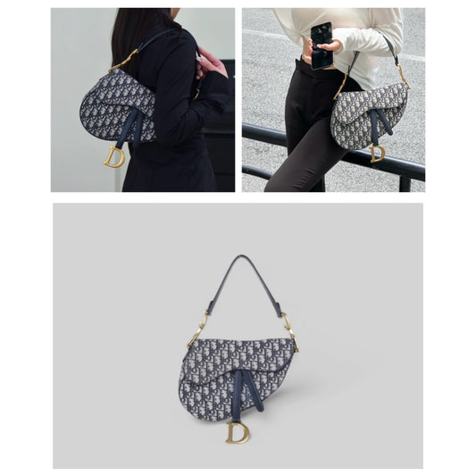 Very Good ( Rank A)|Dior Trotter Saddle Shoulder Bag Medium|S25032304