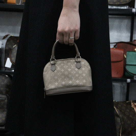Very Good ( Rank A)| LV Monogram Satin Mini Alma Handbag |Y24010804