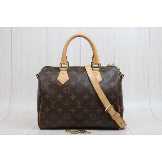 Very Good ( Rank A) | LV Monogram Speedy 25 Hand Bag With Shoulder Strap IC Chips Model|26022404