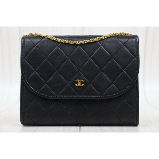 Very Good ( Rank A)| CHANEL Mini Coco Mark Lambskin Matrasse Chain Shoulder Bag |25082903