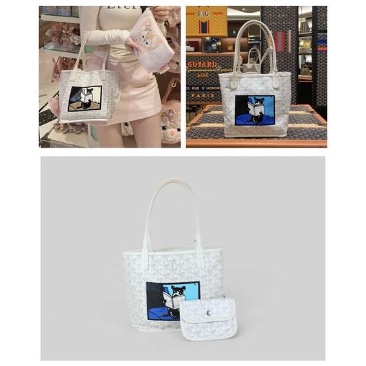Good ( Rank AB)| Goyard Anyone Mini Tote Bag White|B25032901
