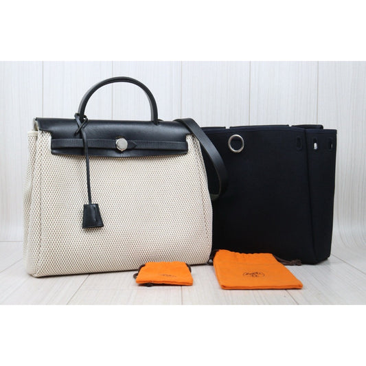 Good ( Rank AB)| HERMES Herbag PM □G Shoulder Bag Made In 2003 Year|24120113