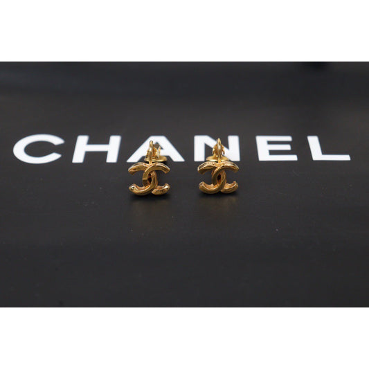 Rank A |CHANEL COCO Earrings 18k Gold Plated |24062019