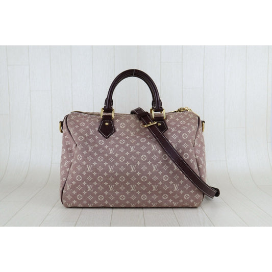 Fair ( Rank B) | LV Monogram Denim Speedy 30 Hand Bag With Shoulder Strap|S24121009