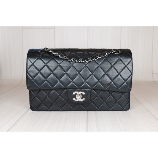 Rank A | CHANEL Matrasse Double Flap 25 Shoulder Bag Black Made In 2003-2004Year|S24070802