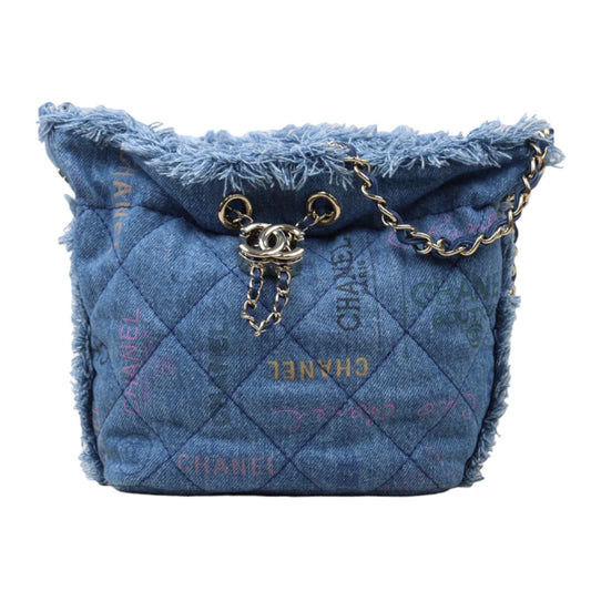 Rank A ｜ CHANEL Denim Lucky Bag Shoulder Bag｜ P24051331