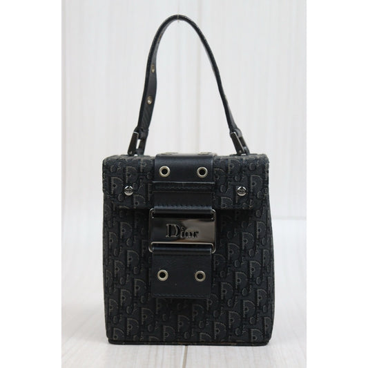 Very Good ( Rank A)| Dior Trotter Black Hand Bag |26022607