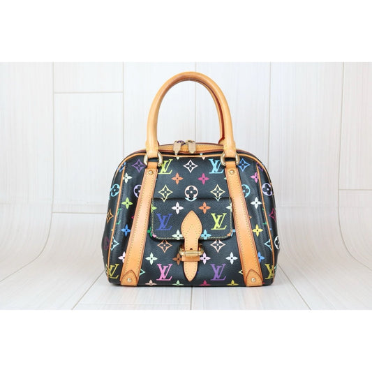 Rank AB| LV Monogram Multicolor Bowling Bag Hand Bag |S24101004