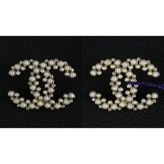 Very Good ( Rank A) | CHANEL C19B Coco Mark Pearl Rhinestone Earrings Made In 2019Year|S26022609
