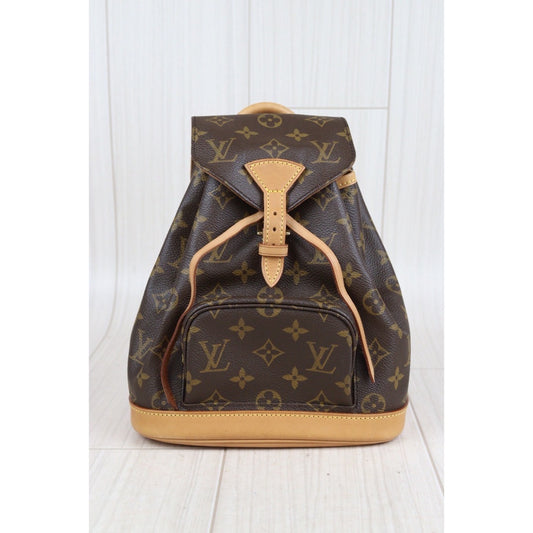 Rank A| LV Monogram Montsouris PM Backpack|23101902