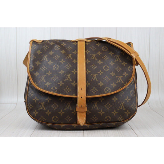 Rank AB | LV Monogram Saumur 35 Shoulder Bag|24020814