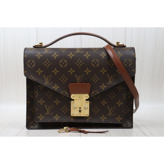 Good ( Rank AB)| LV Monogram Monceau28 Shoulder Bag |24062010