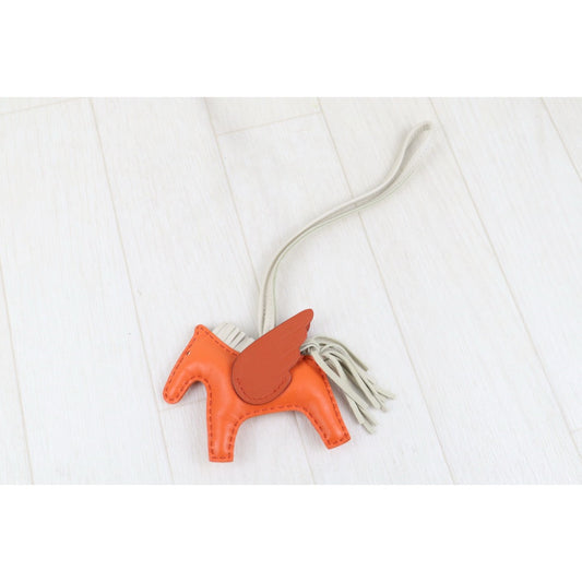 Excellent(Rank SA)| HERMES Rodeo PM Bag Charm Orange|S25022805