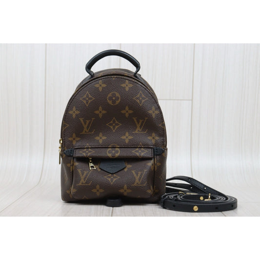 Very Good ( Rank A) | LV Monogram Coated Canvas Mini Palm Springs Backpack|25082207