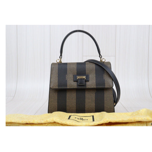 Rank AB | FENDI Vintage Handbag With Shoulder Bag |24011908
