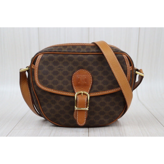 Rank AB| CELINE Macadam Shoulder Bag |24021521