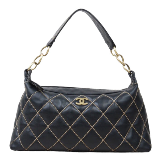 Rank A｜ CHANEL Calf Leather Shoulder Bag  Made In 2003～2004Year｜24050611