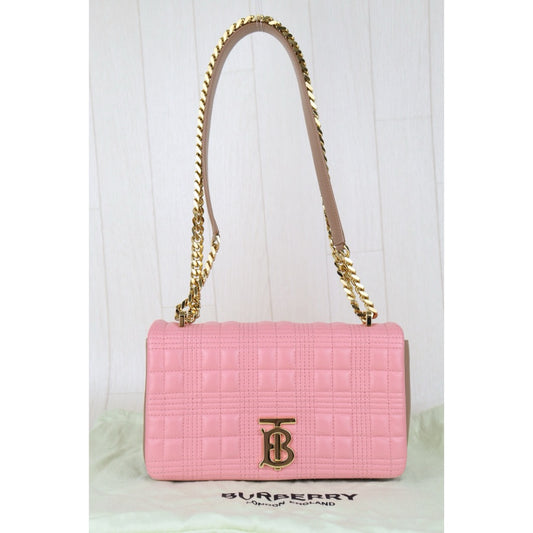 Very Good ( Rank A)|BURBERRY Matrasse Chain Lola Shoulder Bag Pink |H25063011