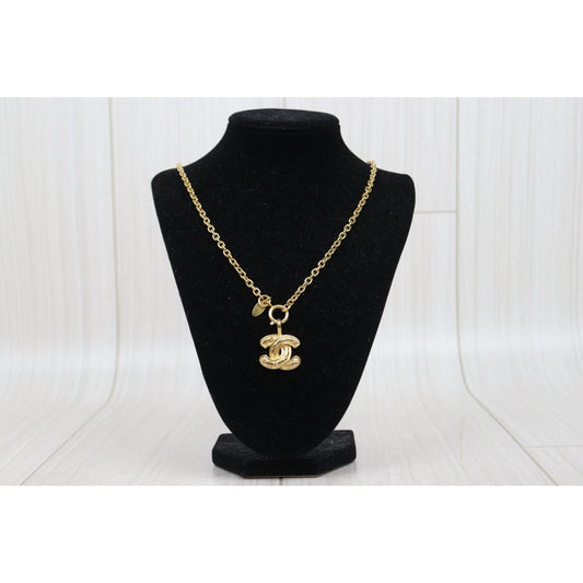 Very Good ( Rank A) | CHANEL Vintage Coco Mark Gold Necklace |25073105
