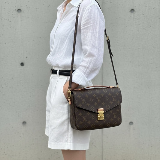 Include Entrupy Certificate of Authenticity|Good ( Rank AB)|Louis Vuitton Monogram Pichette Metis ShoulderBag IC Chips Model|S26062901