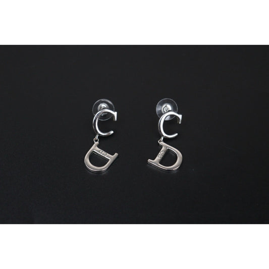 Very Good ( Rank A)| Dior CD Earring Silver|V25071012
