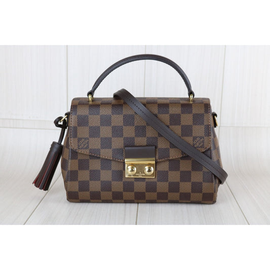 Excellent(Rank SA)| LV Damier Tassel Croisette Handbag With Shoulder Bag |X26011109