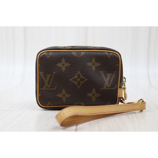 Rank A| LV Monogram Truthwapiti Canvas Pouch|24053007